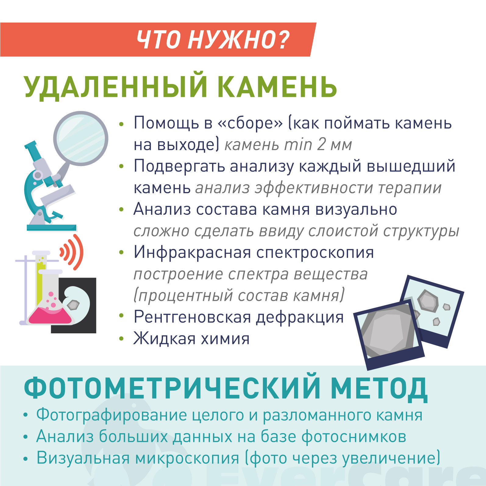 Профилактика и метафилактика мочекаменной болезни. Анализ состава камня